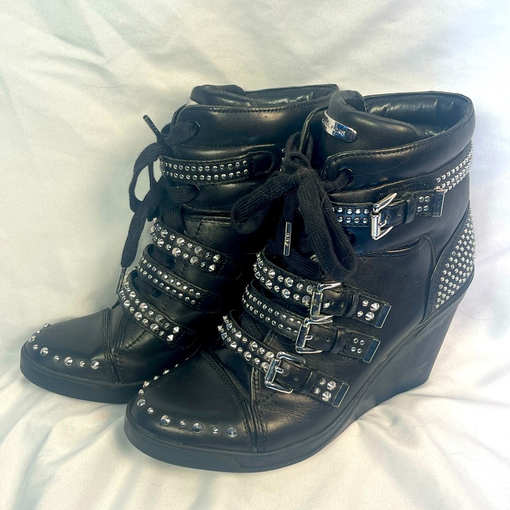 Michael Kors embellished wedge sneakers